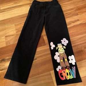 groovy chick handpainted dickies